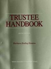 Cover of: Trustee handbook