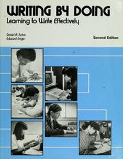 Cover of: Writing by doing by David A. Sohn