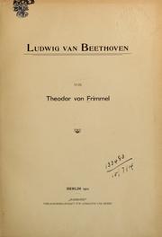 Ludwig van Beethoven by Theodor von Frimmel