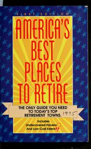 Cover of: America's best places to retire by Fox, Richard L.