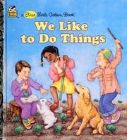 Cover of: We like to do things by Walter M. Mason