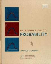 Cover of: Introduction to probability