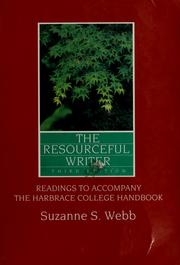 Cover of: The Resourceful writer by [compiled by] Suzanne S. Webb.