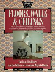 Cover of: Floors, walls & ceilings by Graham Blackburn