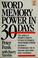 Cover of: Word memory power in 30 days