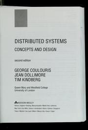 Distributed systems : concepts and design