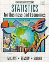 Cover of: Statistics for business and economics by 
