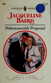 Cover of: Dishonourable proposal
