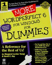 Cover of: More WordPerfect 6 for Windows for dummies by Margaret Levine Young