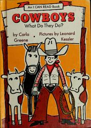 Cover of: Cowboys: what do they do?