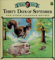 Cover of: Thirty days of September: and other calendar rhymes