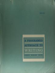 Cover of: A programmed approach to writing by Edward J. Gordon