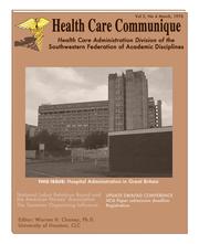 Cover of: Health Care Communique