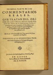 Cover of: Primera parte de los commentarios reales by Garcilaso de la Vega