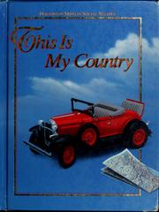 Cover of: This is my country