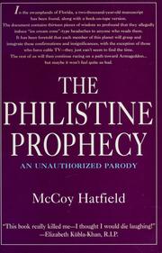 Cover of: The philistine prophecy by McCoy Hatfield