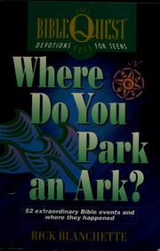 Cover of: Where do you park an ark?