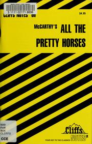 Cover of: All the pretty horses: notes