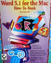Cover of: Word 5.1 for the Mac how-to book