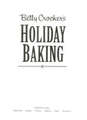 Cover of: Betty Crocker's holiday baking