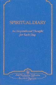 Cover of: Spiritual Diary