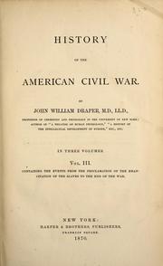 Cover of: History of the American Civil War.