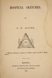 Cover of: Hospital sketches. by Louisa May Alcott
