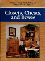 Cover of: Closets, chests, and boxes