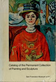 Cover of: Catalog of the permanent collection of painting and sculpture. by San Francisco Museum of Art., San Francisco Museum of Art