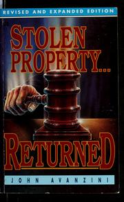 Cover of: Stolen property returned: your personal restoration mandate