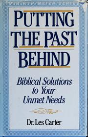 Cover of: Putting the past behind