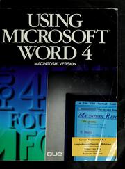 Cover of: Using Microsoft Word 4. by Bryan Pfaffenberger