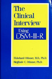 Cover of: The clinical interview using DSM-III-R by Ekkehard Othmer