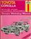 Cover of: Toyota Corolla 1975-80 Owner's Workshop Manual