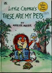 Cover of: Little Critterʼs these are my pets