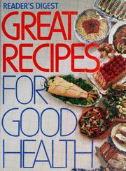 Cover of: Great recipes for good health