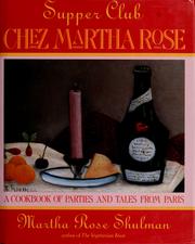 Cover of: Supper club Chez Martha Rose