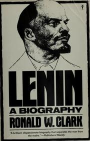 Cover of: Lenin by Ronald W. Clark