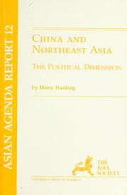 Cover of: China and northeast Asia by Harry Harding