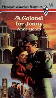 Cover of: A Colonel For Jenny (Harlequin American #252)
