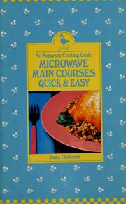 Cover of: Microwave Main Courses by Irena Chalmers