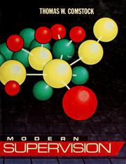 Cover of: Modern supervision by Thomas W. Comstock