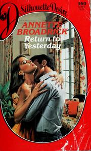 Cover of: Return To Yesterday