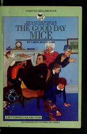 Cover of: The good day mice by Carol Beach York
