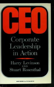 Cover of: Ceo by Levinson Harry