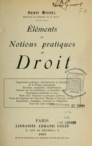 Cover of: Éléments et notions pratiques de droit