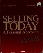 Cover of: Selling today by Gerald L. Manning
