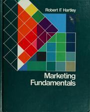 Cover of: Marketing fundamentals by Hartley, Robert F.