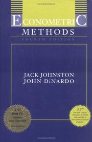 Econometric methods by Johnston, J.