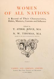 Cover of: Women of all nations: a record of their characteristics, habits, manners, customs and influence